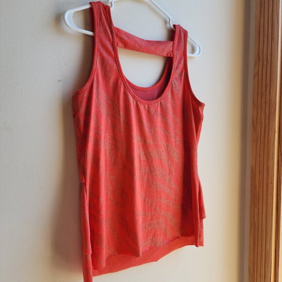 Iz Byer Red Shimmer Tank Top Size Large - Picture 9 of 12